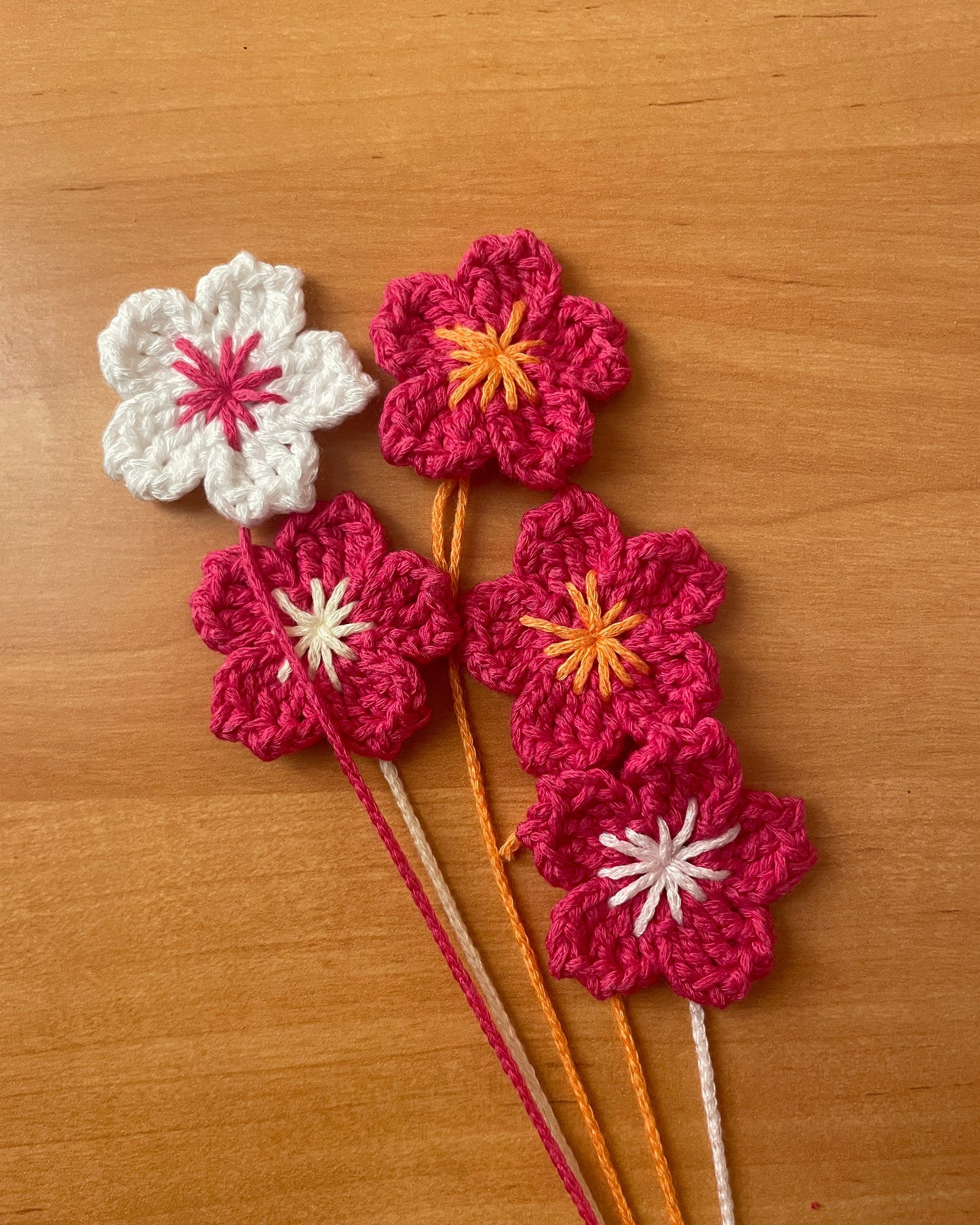 Colier Fleur de Ceriser