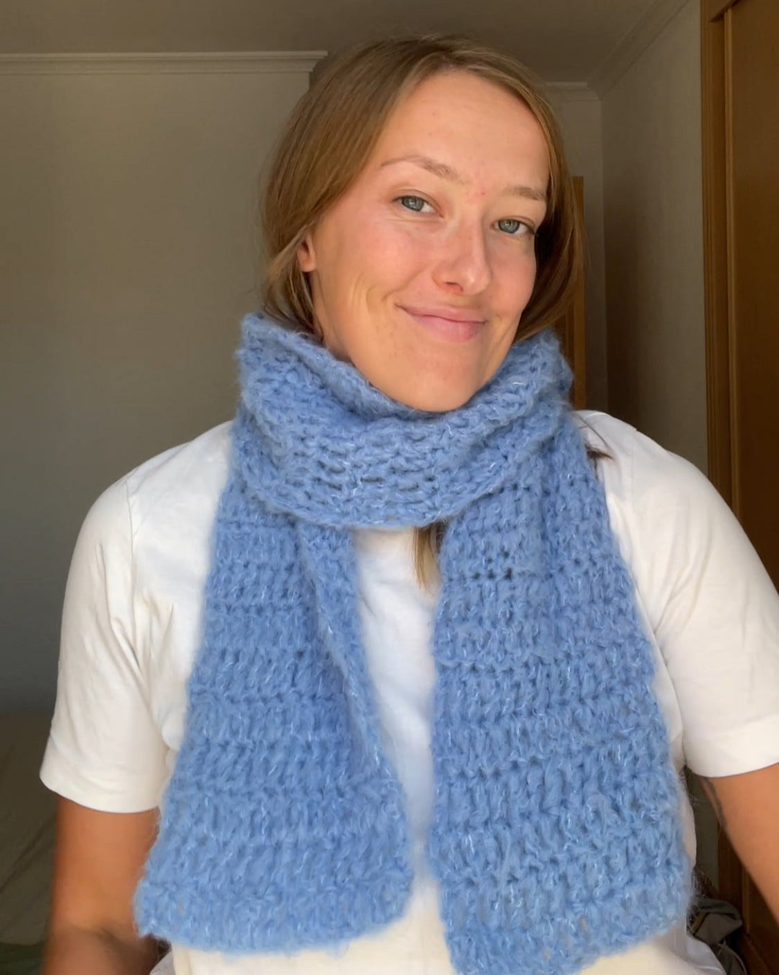 Pattern Kitty Beanie Scarf By Loux