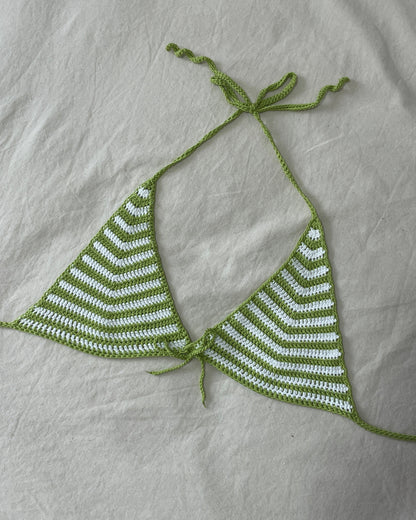 Pattern Halter Bikini By Loux