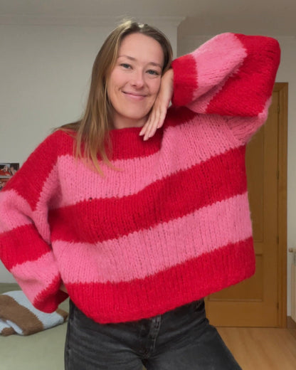 Fluffy Sweater Rose & Rouge