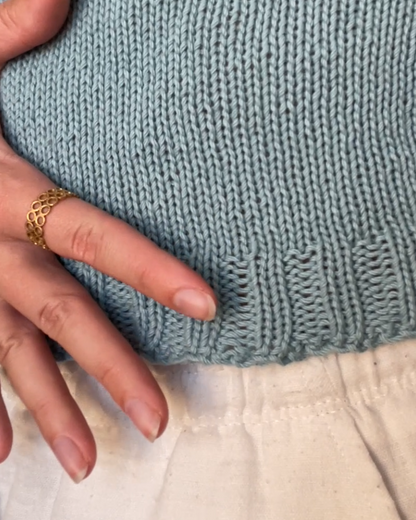 Contrastline Knit Top – Patron Tricot PDF