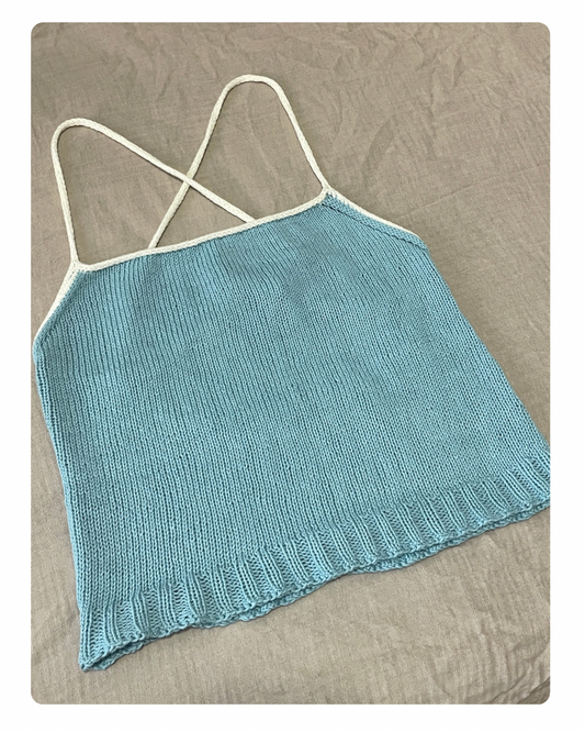 Contrastline Knit Top – Patron Tricot PDF