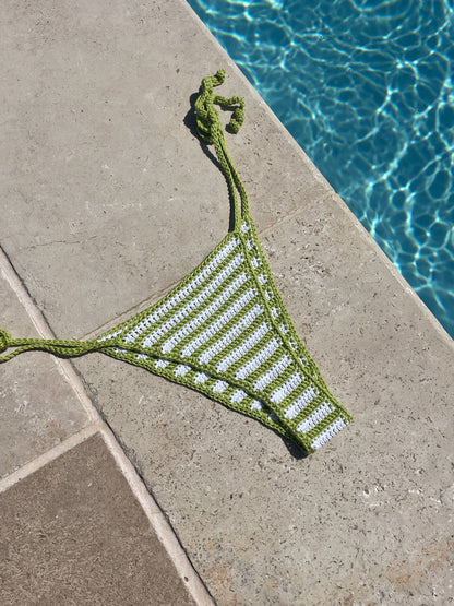 Pattern Bottom Triangl Bikini By Loux