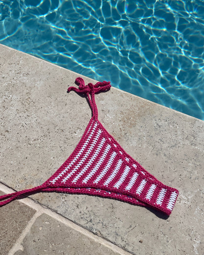 Pattern Bottom Triangl Bikini By Loux