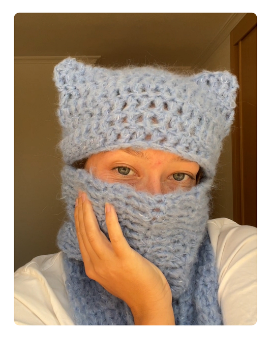 Kitty Beanie Scarf Pattern