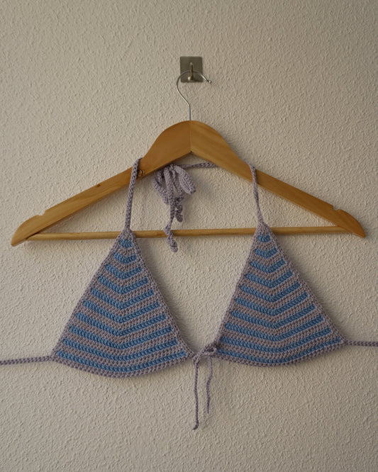 Halter Loux - Lilas & Bleu - M